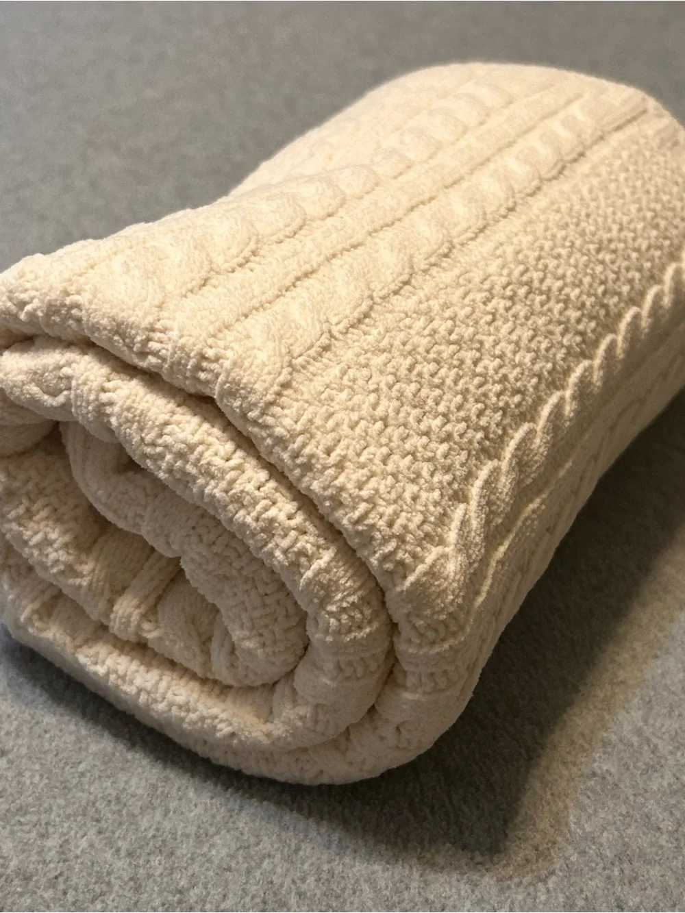 Nordstrom Cable Knit Baby Blanket Ivory